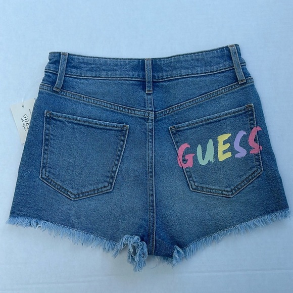 New GUESS High Rise Denim Short SZ 26 - Picture 1 of 4